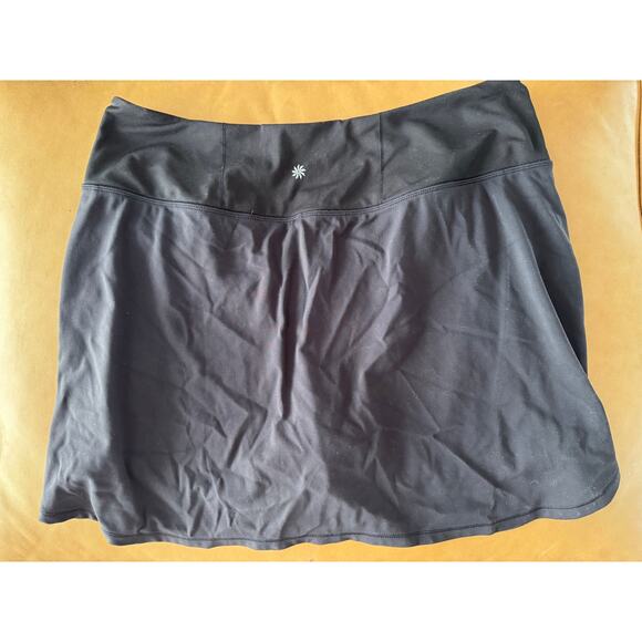 Athleta Fairway Golf Skort 16 Inch Black, XL athletic tennis skirt - Picture 2 of 5